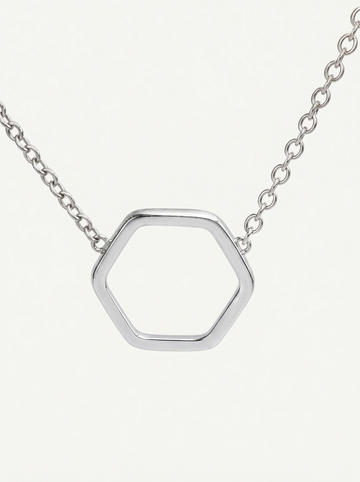 The Hex Necklace Silver