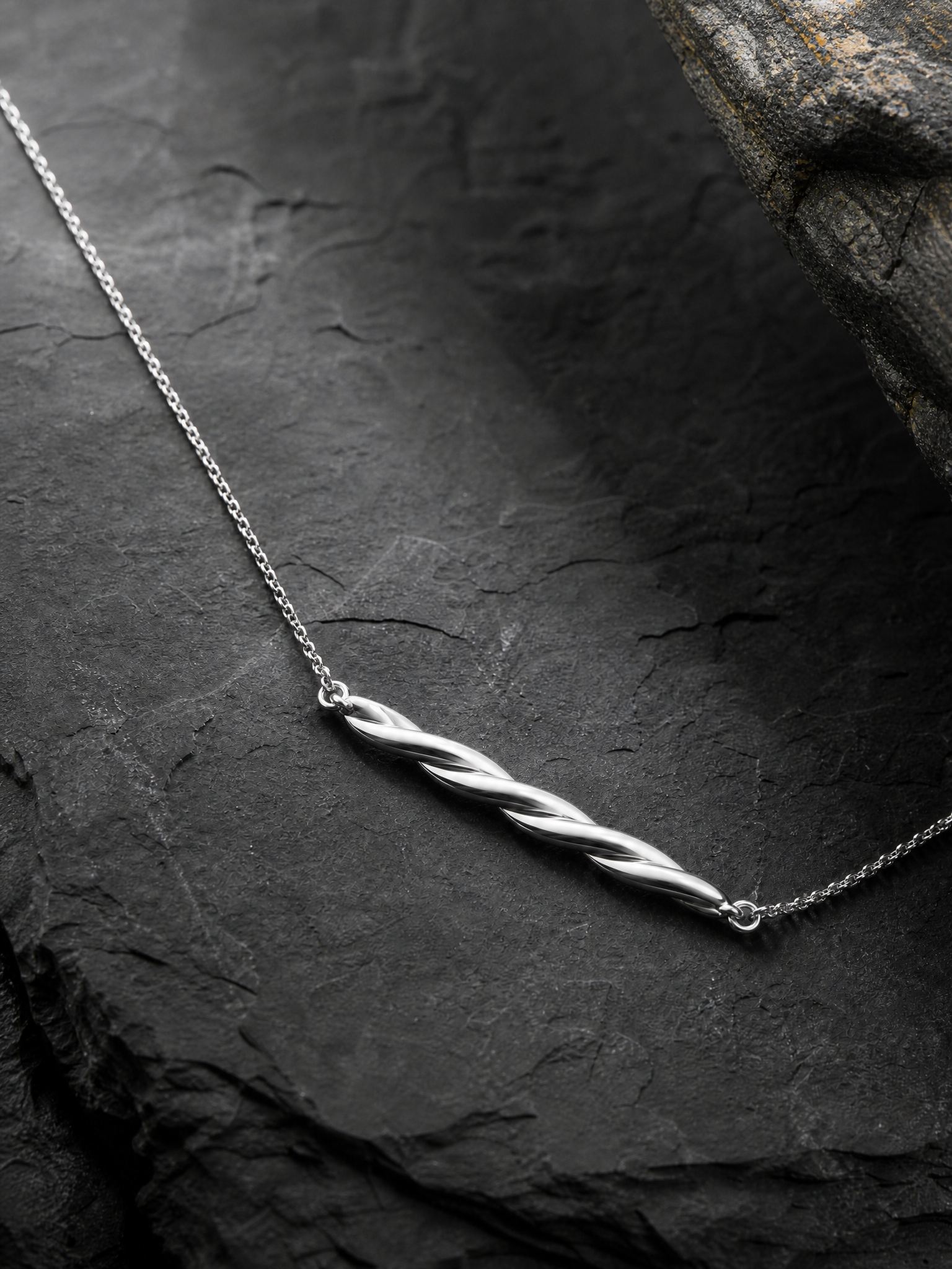 Kinsale Twist Necklace - Silver