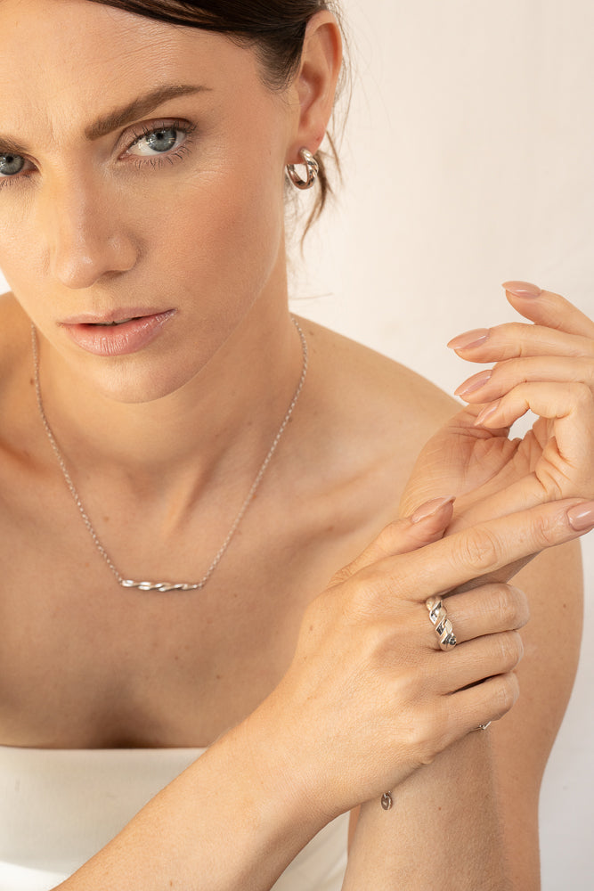 Kinsale Twist Necklace - Silver