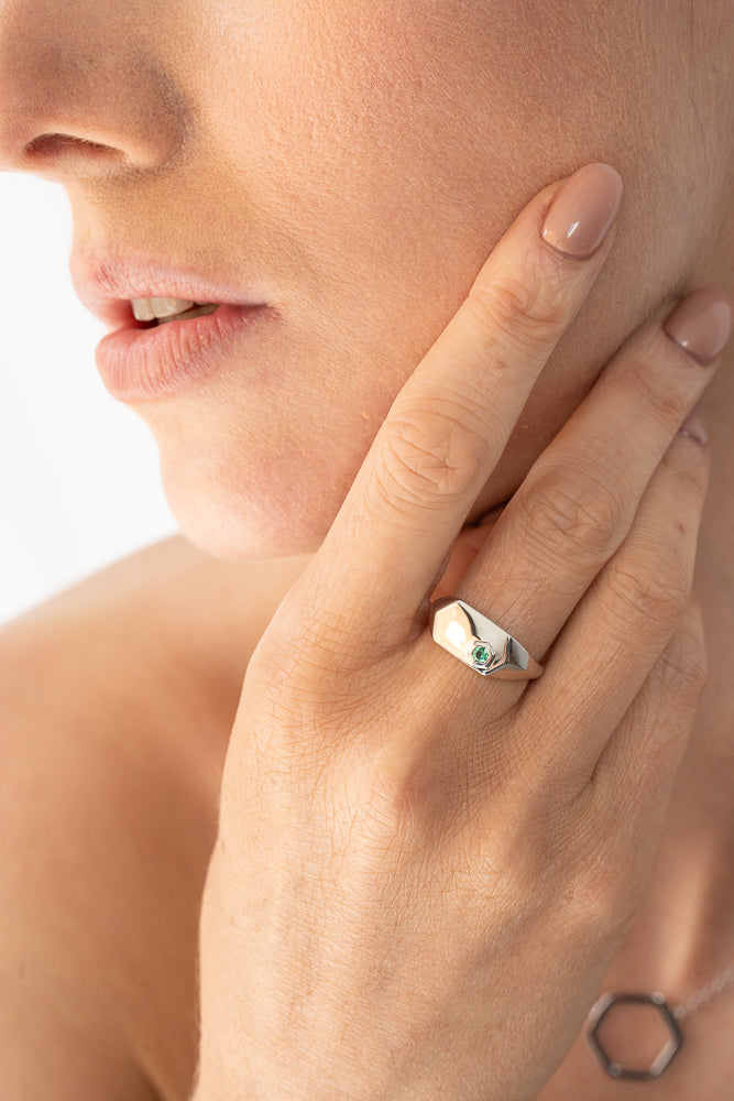 Causeway Signet Ring Silver